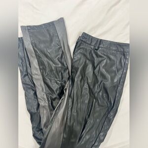 Boohoo Men Leather Pants Boot Cut